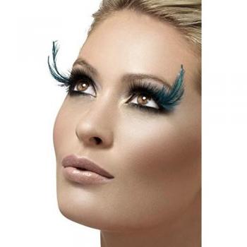 Smiffys Green‑Black Feathered Eyelash Collection