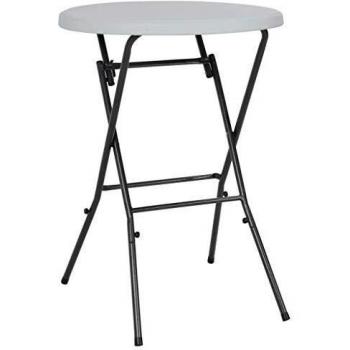 Piano da Bar Collassabile Bianco 80×110 HDPE