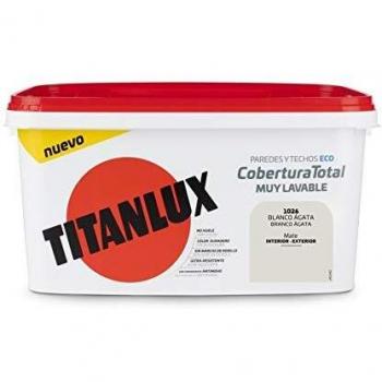 Titanlux Pintura Plástica 4L Color Blanco Agatha