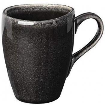 Broste Copenhagen Becher 'Nordic Coal' mit Henkel 0,25 l schwarz