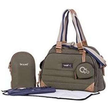 Wickeltasche für unterwegs Khaki