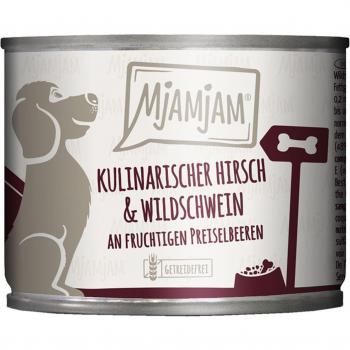 MjAMjAM Hundefutter mit Hirsch und Wildschwein