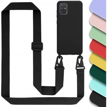 Protezione in silicone con cordino per Samsung Galaxy A71 4G