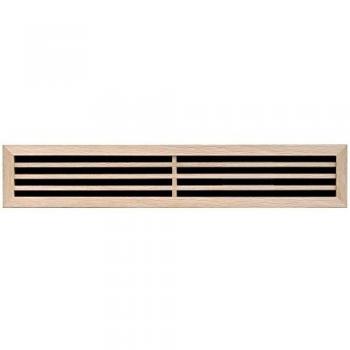First Plast Grille de Ventilation Boisée – 80×450 mm