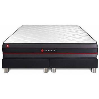 Ensemble Double sommier + Matelas à mémoire de forme 160x200
