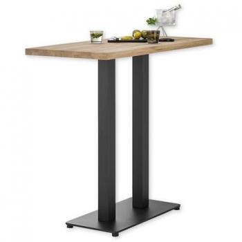Industrial Bartisch Jay aus Eiche, 120x104x60 cm