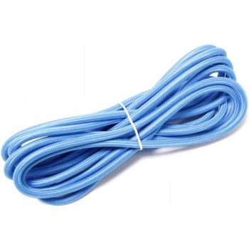 Câble Tissu Électrique 5m 2x0.75mm Bleu