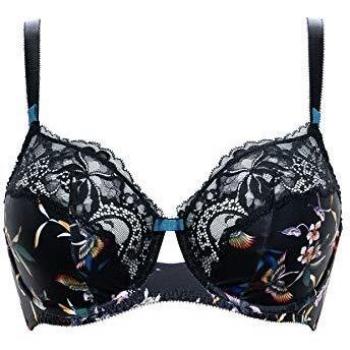 Sujetador Floral Negro Sans Complexe Hypnose, 90D