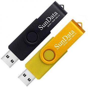 SunData 16GB PenDrive USB 2.0 con Luz LED
