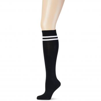 Urban Classics Gothic Knee Socks Ladies College Socks EU 36-39 to EU 40-42 black-white