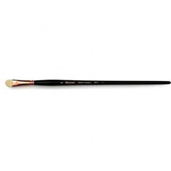 Raphael 3577 Long‑Handle Short Filbert Brush (Classic White)