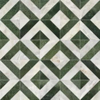 Vinyl Marbre Éco‑Blanc/Vert – rouleau 1m × 13m