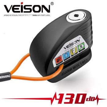VEISON Motorbike‑Sicherheitsset: Wasserdichte USB‑Ladung + 130 dB Alarmsperre