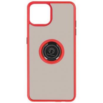 Housse Protégeant AVIZAR iPhone 13 Pro – Rouge, Bague Fixation & Support pour Caméra