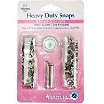 Nickel/Silver Heavy Duty Snap Fasteners