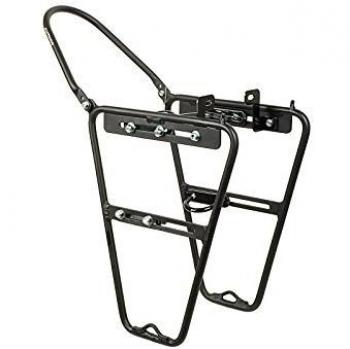 A AUTHOR Bici Portapacchi ACR-F14 Avanti Alluminio Montaggio Tubo Sterzo 10Kg Nero