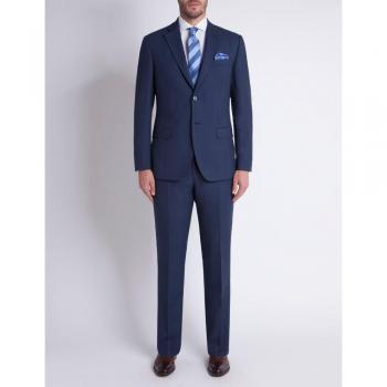 Jeff Banks Stvdio Blue Tonal Check Suit Jacket