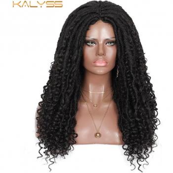 Kalyss 24 Inches Curly End Red Braided Wig