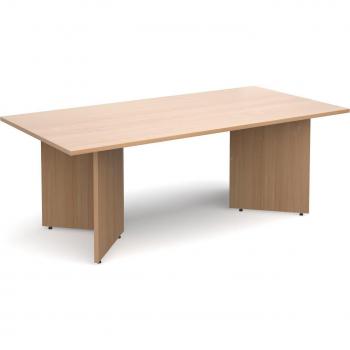 Rectangular Boardroom Table with Arrowhead Legs