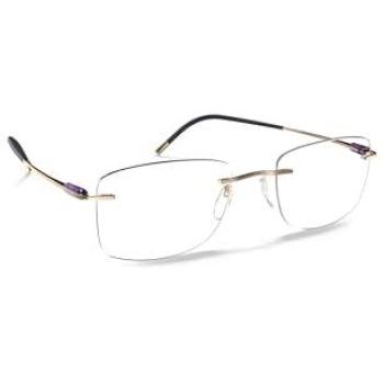 Silhouette 5561/LA7530 Men's Gold 54 mm Frames with Blue‑Light Protection