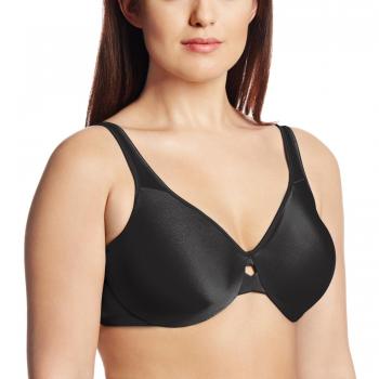 Lilyette by Bali Plunge Into Comfort Minimizer Bra Black 36DD