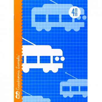 Libreta Lamela 4X4 4MM 25 Unidades Hojas de cuadrícula Azul