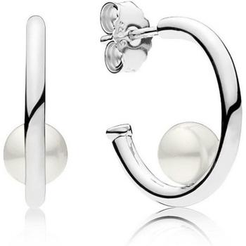 Perla con Cristal Aretes de Plata 925