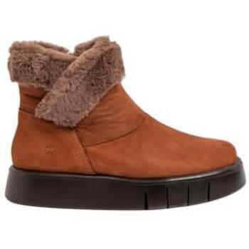 Botines de Cuero Nobuck Art 1346 para Mujer, color Cuero, Casual
