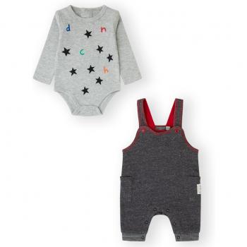 Conjunto de Peto y Body para Bebé Niño 100% Algodón