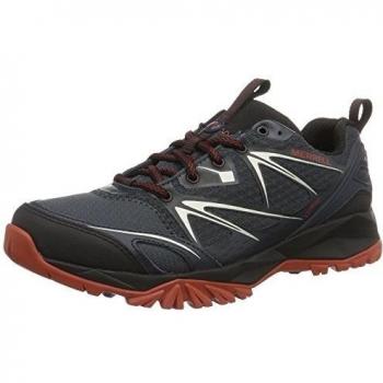 Merrell Capra Bolt Gore-Tex, Zapatos de montaña para hombre, Multicolor (Negro/Azul)