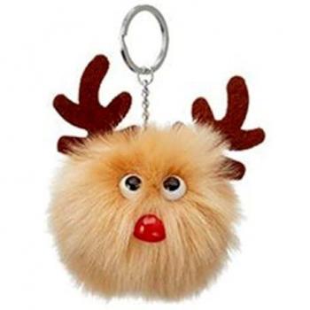 Niedlicher Rentier Schlüsselanhänger 8 cm