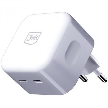 3MK Caricabatterie 35W USB-C Presa Angolata 90° Bianco