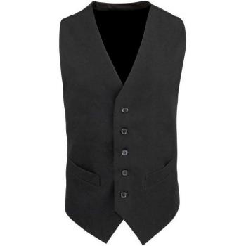 Premier Herren Weste für Catering und Barkleidung (2er-Pack, Schwarz, XL)