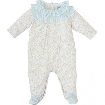 Conjunto de Bebé Niña: Pelele Floral y Rayas