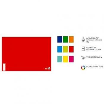 Maxiquaderno A4 80gr 80fg 1rigo c/margine color 80 basic BM