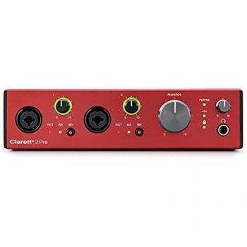 Focusrite Clarett+ 2Pre 8-Ch 10-In/4-Out Audio Interface, S/W Suite for PC & Mac