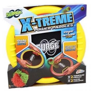 X Treme Power Paddles Trampoline Paddle Bats With Rubber String Ball
