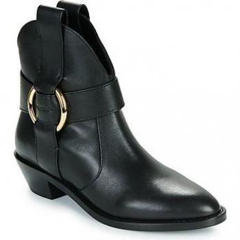 See By Chloé Cowboystiefel New Ring SB43000A Schwarz 40 Damen