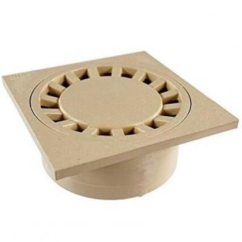 PVC Siphon de sol anti-choc 250 mm x 250 mm – Sable