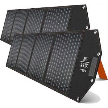 Hyrican Faltbares Solarmodul PV-400Watt 18V Monokristallin mit Y-Kabel und Anderson-Anschluss