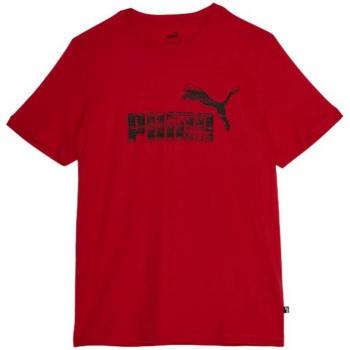 Camiseta Masculina Puma Granate con Gráfico