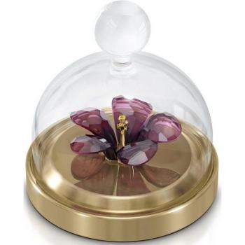 Swarovski Glasglocke mit Hibiskus