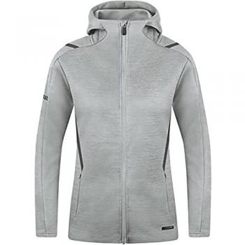 Grey Jako Women's Challenge Zip‑Up Hoodie, 36