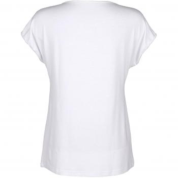AMY VERMONT Damen T-Shirt mit Durchsichtigem Einsatz, 44