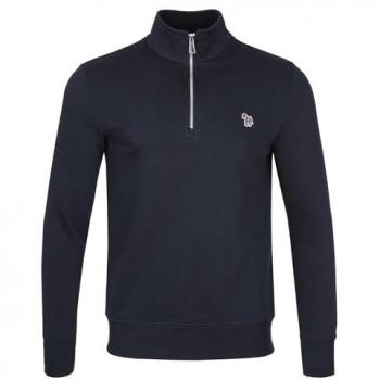 Paul Smith Logo‑Appliquéd Cotton Jumper – XXL Navy