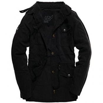 Chaqueta Superdry Luxe Utility para mujer, color negro