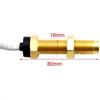 85mm LCD Digital Tachometer for Marine Use 4000 RPM with Red Backlight for 12V and 24V Systems