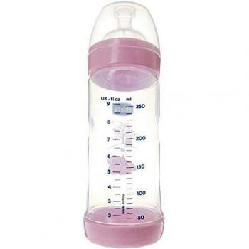 Chicco Artsana Allattamento e Svezzamento Biberon Angolato Tettarella Silicone Flusso Normale Girl Bambina 250 ml