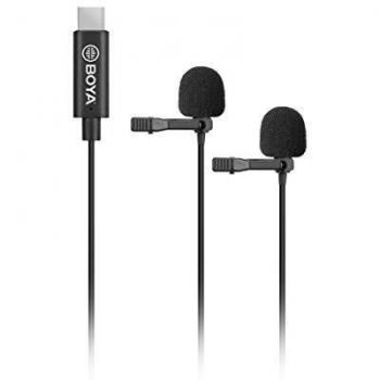 Boya BY-M3D Micrófono Lavalier Omnidireccional USB-C