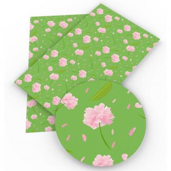 Accesorio Floral 1 Pieza – 20 x 34 cm con Lazo de Tela y Cuero Sintético